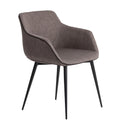 Dark gray fabric chair