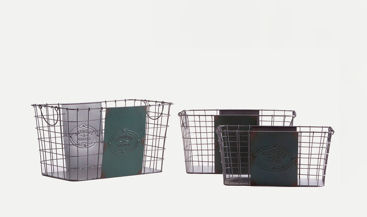 Set of 3 laundry baskets