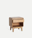Mesita de Noche Finhan de estilo nórdico - Mesitas de noche - El Workshop-Madera de Mango