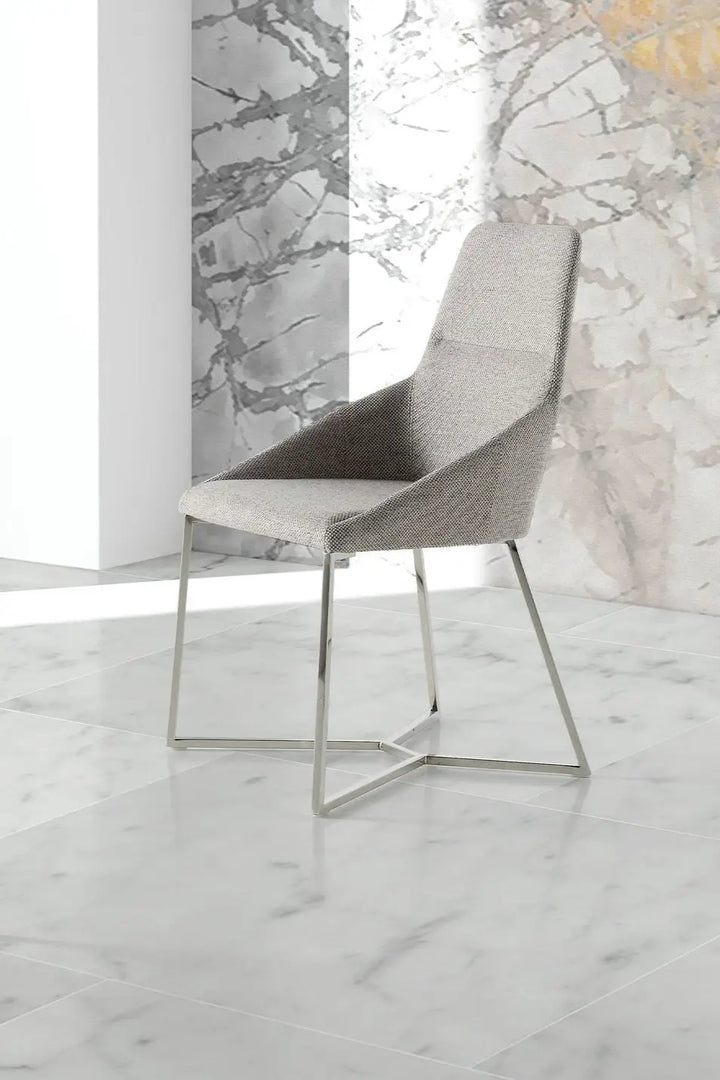 Gray fabric chair
