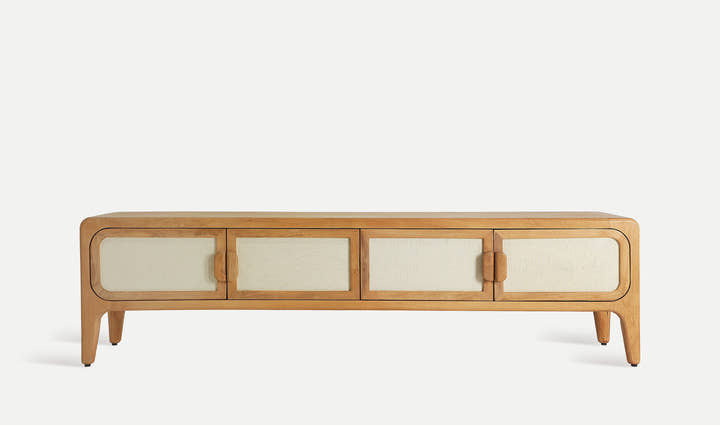 Mueble Tv Lattes de estilo nórdico - Mueble para TV - El Workshop-Madera de Mango