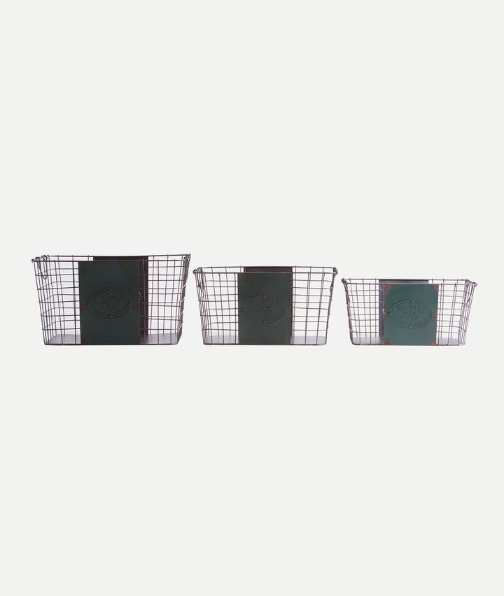 Set of 3 laundry baskets
