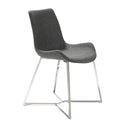 Dark gray fabric chair