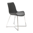 Dark gray fabric chair