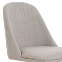 silla giratoria tela gris, vista 2
