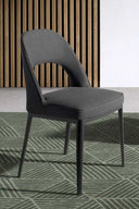 Dark gray fabric chair