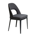 Dark gray fabric chair