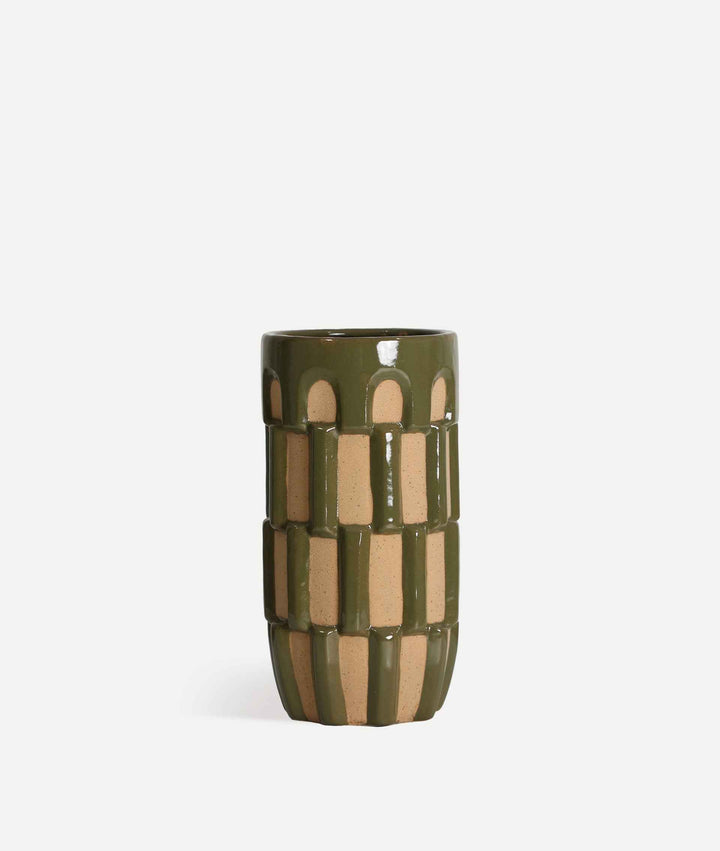 Jarrón Ziggy de estilo contemporáneo
