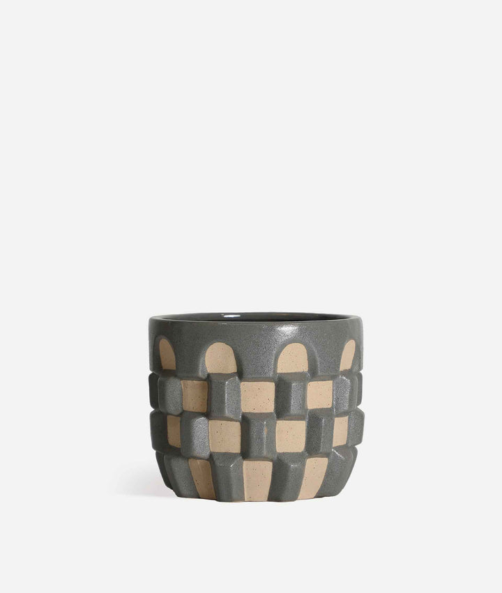 Macetero Ziggy de estilo contemporáneo