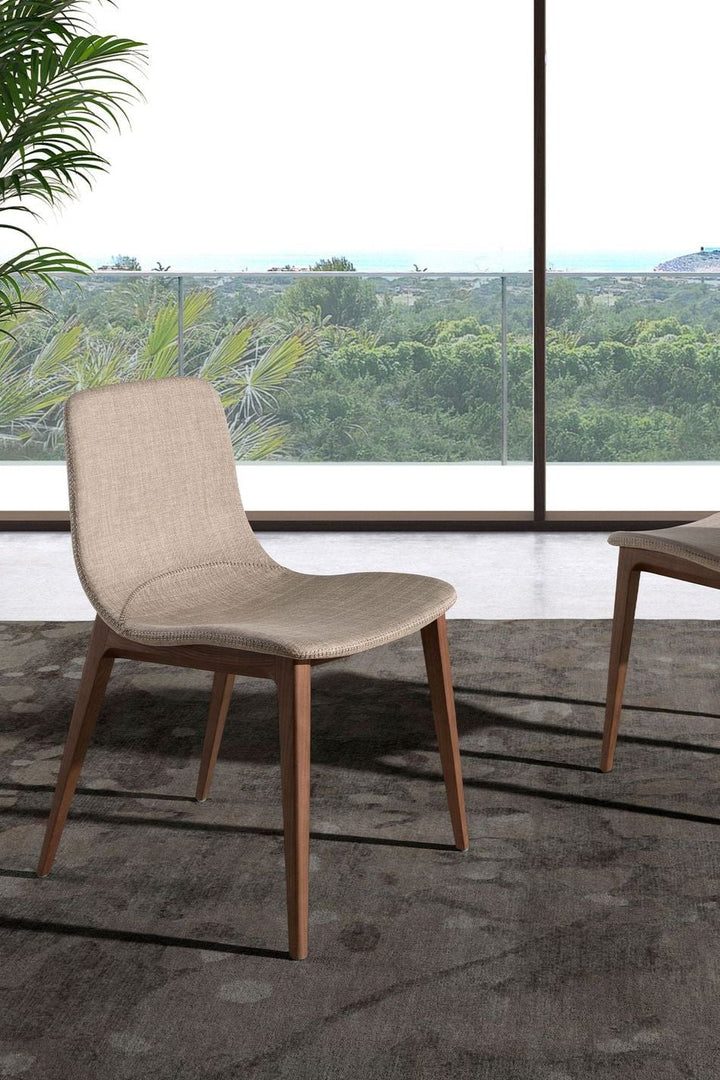 Beige fabric chair