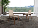 Silla tela beige
