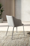 Gray fabric chair
