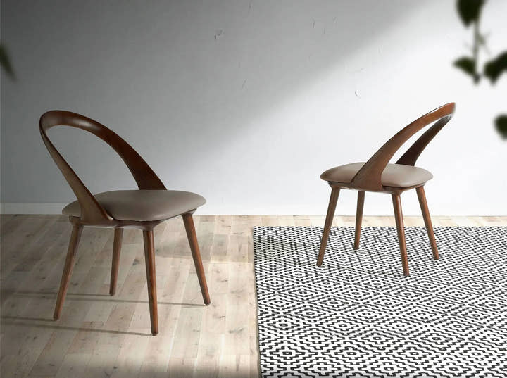 Silla nogal y polipiel visón - Silla - El Workshop - 