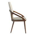 silla polipiel crema