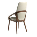 silla polipiel crema, vista 2