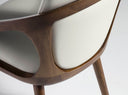 silla polipiel crema, vista 4