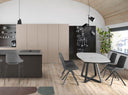 silla giratoria tela gris oscuro, vista 2