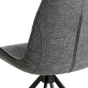 silla giratoria tela gris oscuro