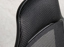 silla oficina giratoria tela negra, vista 3