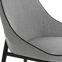 silla tela gris, vista 5