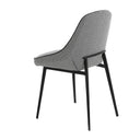 silla tela gris, vista 4