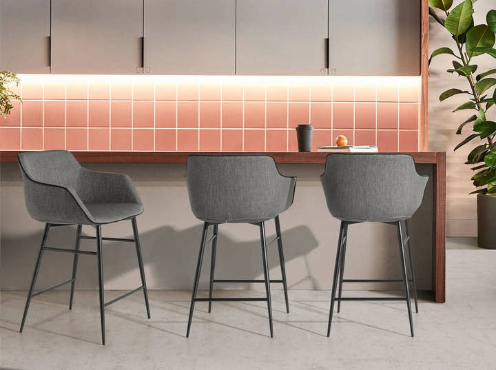 Taburete tela gris - Taburete - El Workshop - gris