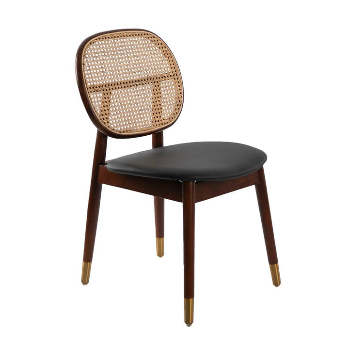 Silla rattan y polipiel negro - Silla - El Workshop - 