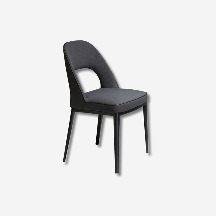 Dark gray fabric chair