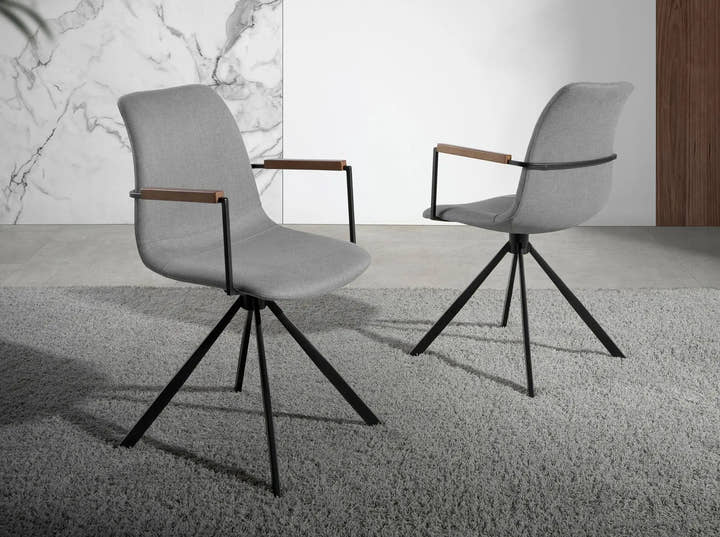 Silla giratoria tela gris oscuro - Silla - El Workshop - 