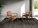 Sillón polipiel marrón y nogal - El Workshop - 