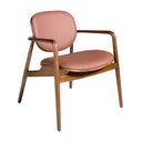 Sillón polipiel marrón y nogal - El Workshop - 