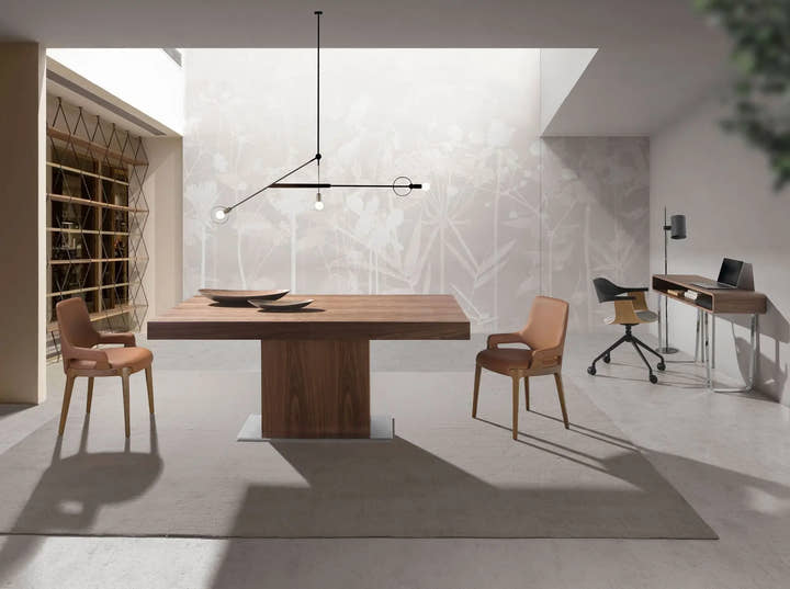 Silla oficina giratoria tela gris claro y pvc negro - Silla - El Workshop - negro