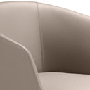 taburete polipiel gris taupe, vista 2