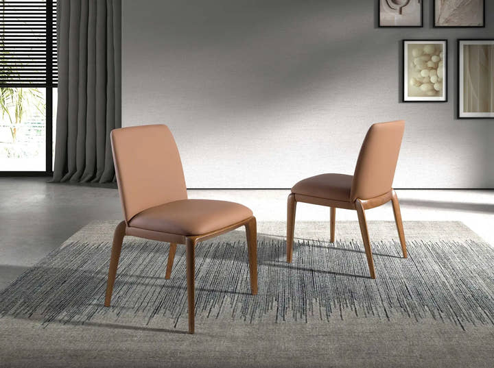 Silla polipiel marrón - Silla - El Workshop - marron - anaranjado