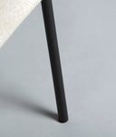 silla burgnac poliéster en color crema contemporánea minimalista, vista 2
