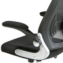 silla oficina giratoria tela negra, vista 6