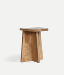 mesa auxiliar znin naturalidad y encanto en madera de mango