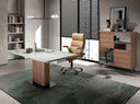 Silla oficina giratoria polipiel marrón - Silla - El Workshop-Marrã³N