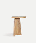 mesa auxiliar znin naturalidad y encanto en madera de mango, vista 2