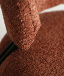 sillón tapizado en poliéster bouclé valence