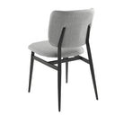 silla tela gris claro, vista 2