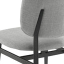 silla tela gris claro, vista 4