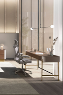 Silla oficina giratoria tela gris