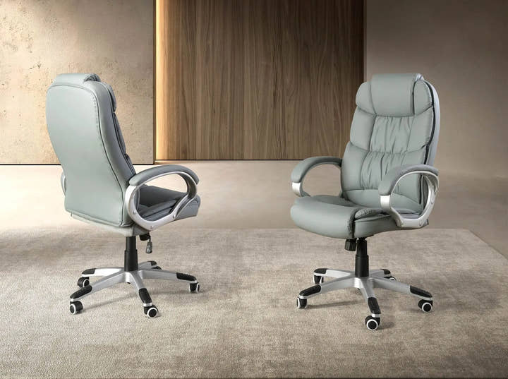 Silla oficina giratoria polipiel gris - Silla - El Workshop - gris