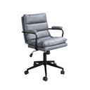 Silla oficina giratoria tela gris