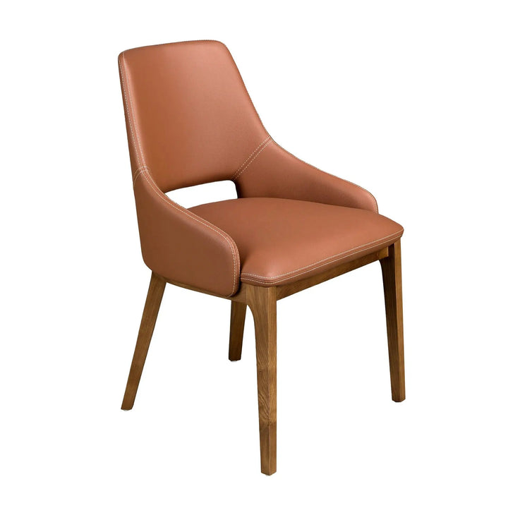 Silla polipiel marrón