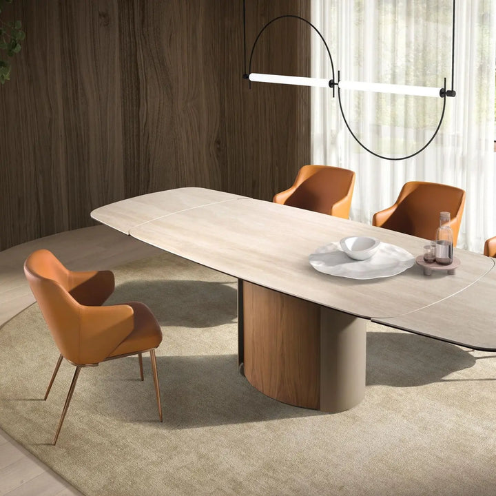 Bruine kunstleren stoel