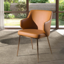 Silla polipiel marrón