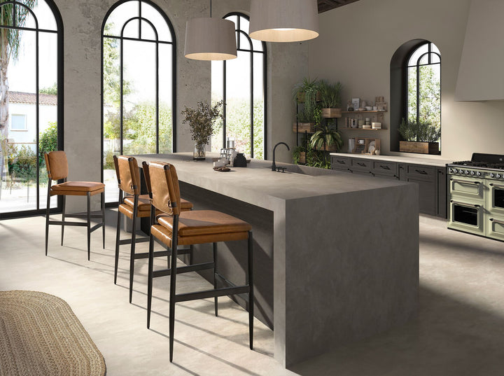 Taburete piel marrón - Taburete - El Workshop - marrón