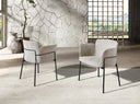 Silla tela gris